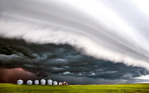 Storm Clouds Saskatchewan Stock Photos