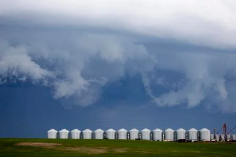 Storm Clouds Saskatchewan Stock Photos