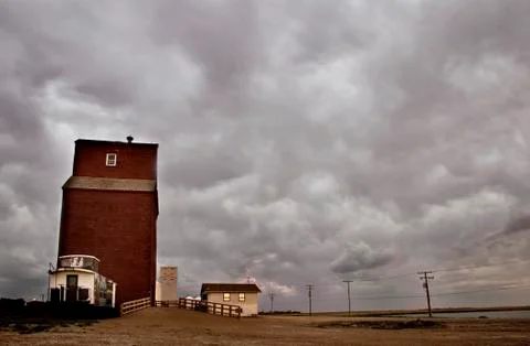 Storm Clouds Saskatchewan Stock-Fotos