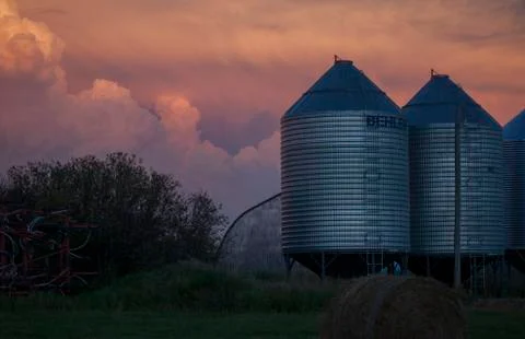 Storm Clouds Saskatchewan 스톡 사진