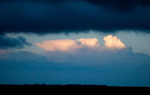 Storm Clouds Saskatchewan Stock Photos