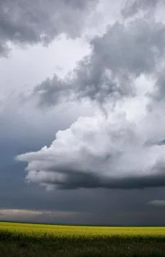 Storm Clouds Saskatchewan Stock Photos