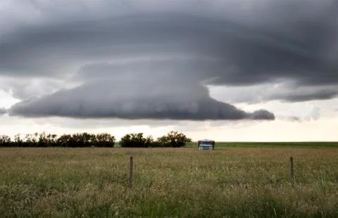 Storm Clouds Saskatchewan Stock Photos
