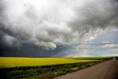Storm Clouds Saskatchewan Stock Photos