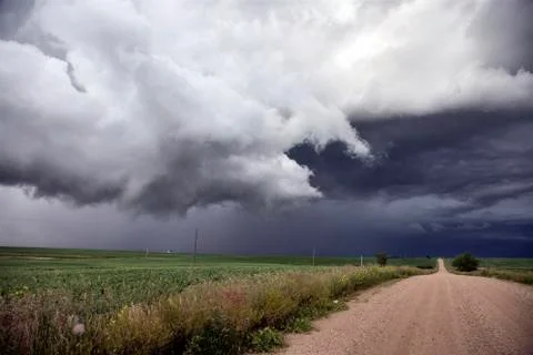 Storm Clouds Saskatchewan Stock Photos