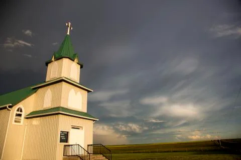 Storm Clouds Saskatchewan 스톡 사진