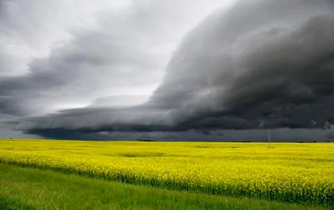 Storm Clouds Saskatchewan Stock Photos