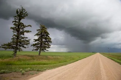 Storm Clouds Saskatchewan Stock Photos