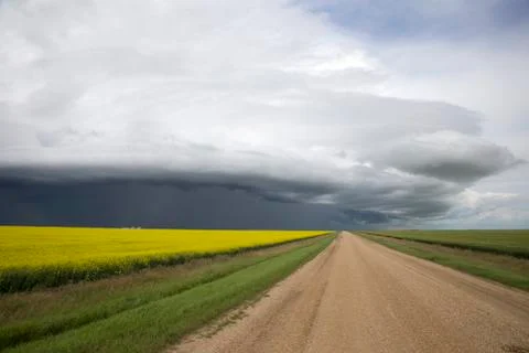 Storm Clouds Saskatchewan Stock-Fotos