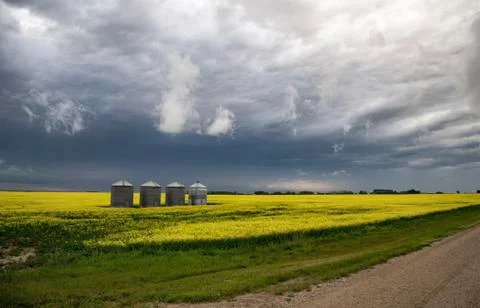 Storm Clouds Saskatchewan Stock Photos