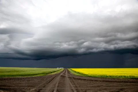 Storm Clouds Saskatchewan 写真素材