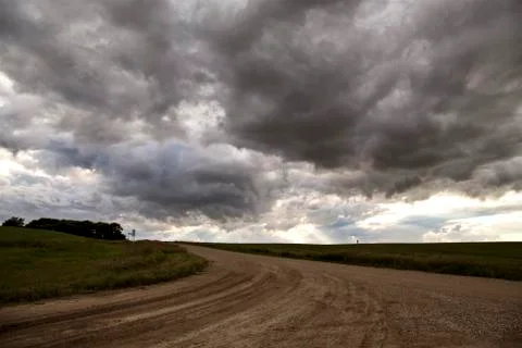 Storm Clouds Saskatchewan Stock Photos