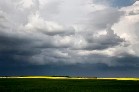 Storm Clouds Saskatchewan Stock Photos