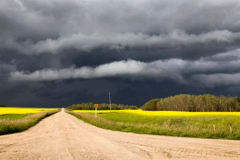 Storm Clouds Saskatchewan Stock Photos