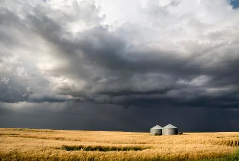Storm Clouds Saskatchewan Stock Photos