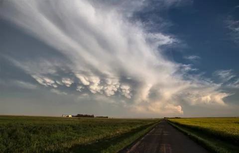 Storm Clouds Saskatchewan Stock Photos
