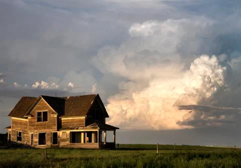 Storm Clouds Saskatchewan Stock Photos