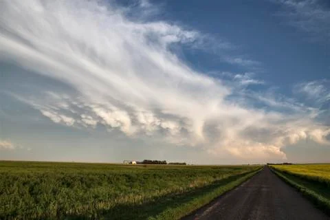 Storm Clouds Saskatchewan Stock Photos