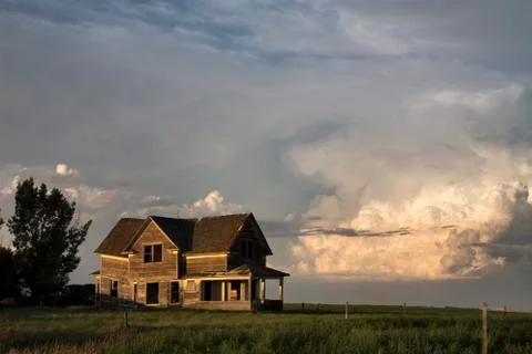 Storm Clouds Saskatchewan Stock Photos