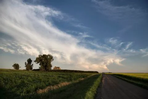 Storm Clouds Saskatchewan Stock Photos