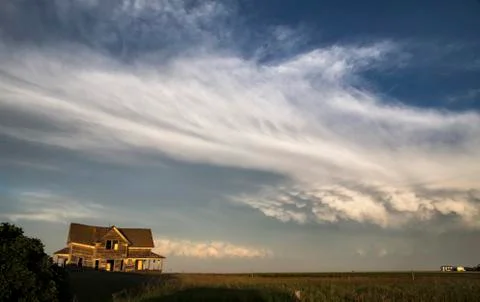 Storm Clouds Saskatchewan Stock Photos