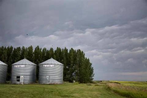 Storm Clouds Saskatchewan Stock Photos