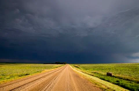 Storm Clouds Saskatchewan Stock Photos