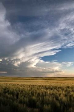 Storm Clouds Saskatchewan Stock Photos
