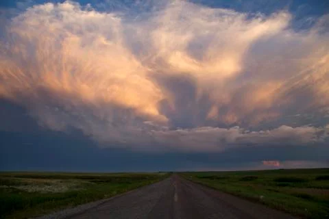 Storm Clouds Saskatchewan Stock Photos