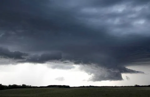 Storm Clouds Saskatchewan Stock Photos
