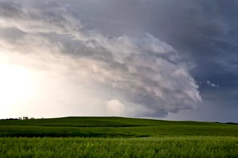 Storm Clouds Saskatchewan Stock Photos