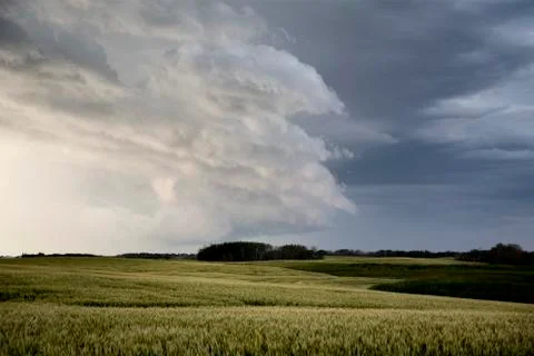 Storm Clouds Saskatchewan Stock Photos
