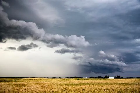 Storm Clouds Saskatchewan Stock Photos