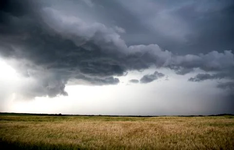 Storm Clouds Saskatchewan Stock Photos
