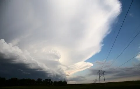 Storm Clouds Saskatchewan Stock Photos