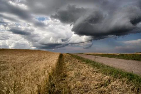 Storm Clouds Saskatchewan Stock Photos