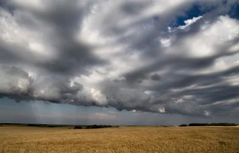 Storm Clouds Saskatchewan Stock Photos