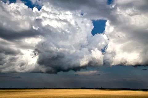 Storm Clouds Saskatchewan Stock Photos