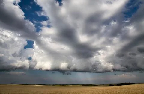 Storm Clouds Saskatchewan Stock Photos