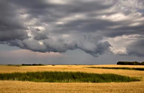 Storm Clouds Saskatchewan Stock-Fotos