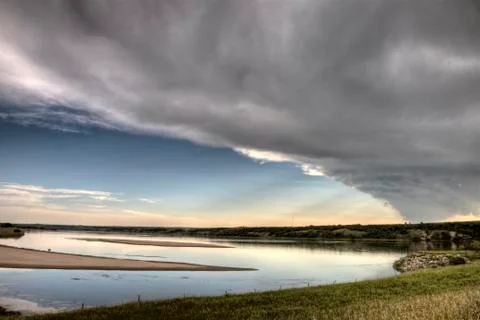 Storm Clouds Saskatchewan Stock Photos