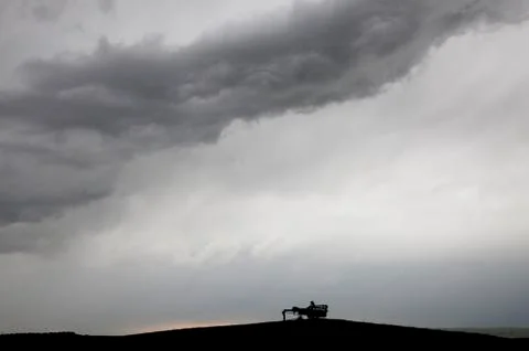 Storm Clouds Saskatchewan Stock Photos