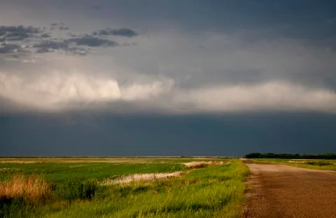 Storm Clouds Saskatchewan Stock Photos