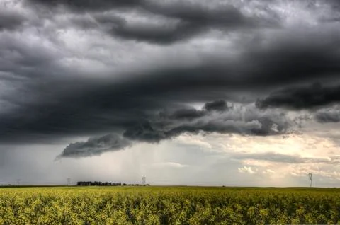 Storm Clouds Saskatchewan Stock Photos