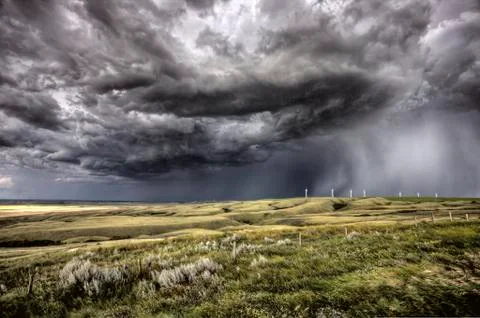 Storm Clouds Saskatchewan Stock Photos