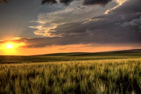 Storm Clouds Saskatchewan Stock Photos