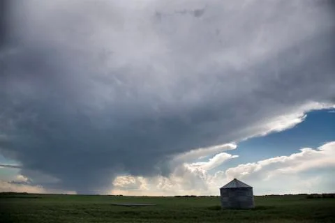 Storm Clouds Saskatchewan Stock Photos