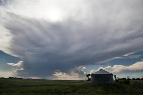 Storm Clouds Saskatchewan Stock Photos