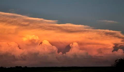 Storm Clouds Saskatchewan sunset Stock-Fotos