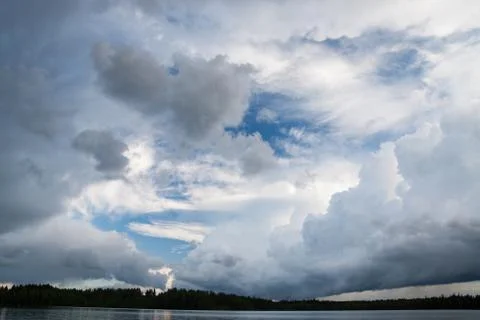Storm clouds scape sky Stock Photos
